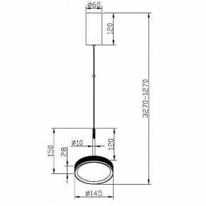 Подвесной светильник Maytoni El MOD041PL-L15G3K в Приобье - priobie.mebel24.online | фото 4