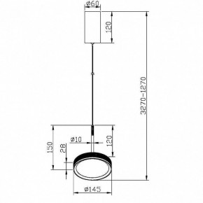 Подвесной светильник Maytoni El MOD041PL-L15WG3K в Приобье - priobie.mebel24.online | фото 5