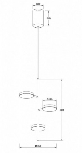 Подвесной светильник Maytoni Fad MOD070PL-L18WK в Приобье - priobie.mebel24.online | фото 4