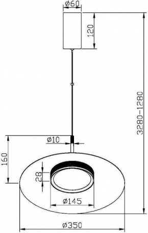 Подвесной светильник Maytoni Halo MOD041PL-L15B3K1 в Приобье - priobie.mebel24.online | фото 5