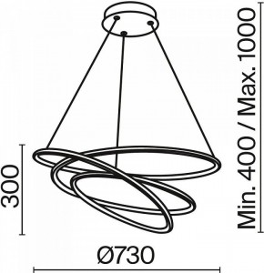 Подвесной светильник Maytoni Halo MOD100PL-L88WK1 в Приобье - priobie.mebel24.online | фото 3