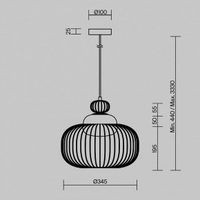 Подвесной светильник Maytoni Levitation MOD376PL-01G в Приобье - priobie.mebel24.online | фото 5