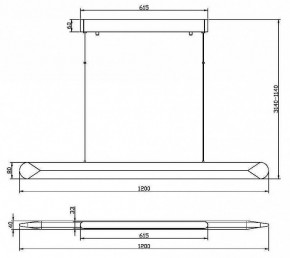 Подвесной светильник Maytoni Motion MOD276PL-L40B3K в Приобье - priobie.mebel24.online | фото 3