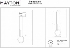 Подвесной светильник Maytoni Node MOD165PL-L18G3K в Приобье - priobie.mebel24.online | фото 3