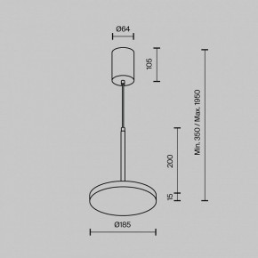 Подвесной светильник Maytoni Plato P076PL-L12W3K-W в Приобье - priobie.mebel24.online | фото 5