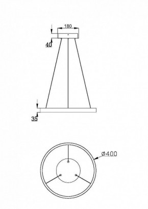 Подвесной светильник Maytoni Rim MOD058PL-L22BK в Приобье - priobie.mebel24.online | фото 3