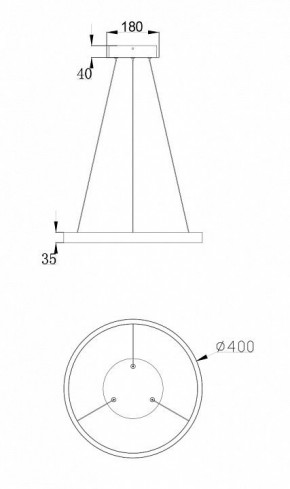Подвесной светильник Maytoni Rim MOD058PL-L22W4K в Приобье - priobie.mebel24.online | фото 3