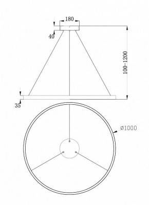 Подвесной светильник Maytoni Rim MOD058PL-L54BS4K в Приобье - priobie.mebel24.online | фото 4