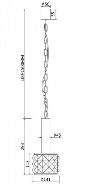 Подвесной светильник Maytoni Rock Me MOD027PL-01CH в Приобье - priobie.mebel24.online | фото 8