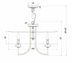 Подвесной светильник Maytoni Roma ARM006PL-06G в Приобье - priobie.mebel24.online | фото 3