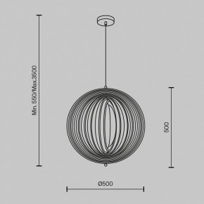 Подвесной светильник Maytoni Roots MOD197PL-01W1 в Приобье - priobie.mebel24.online | фото 3