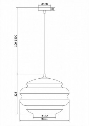 Подвесной светильник Maytoni Ruche P078PL-01BL в Приобье - priobie.mebel24.online | фото 5
