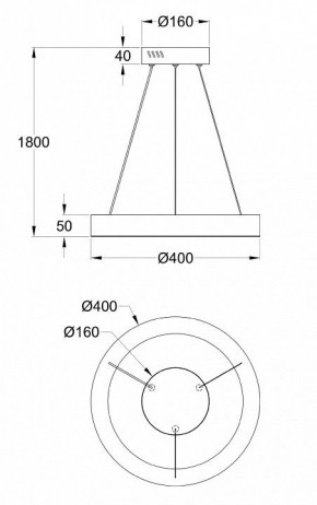 Подвесной светильник Maytoni Saturno MOD415PL-L36BS4K в Приобье - priobie.mebel24.online | фото 4