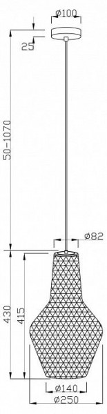 Подвесной светильник Maytoni Tommy P054PL-01B2 в Приобье - priobie.mebel24.online | фото 4
