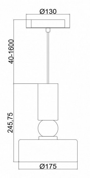 Подвесной светильник Maytoni Void MOD030PL-01GR в Приобье - priobie.mebel24.online | фото 6