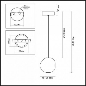 Подвесной светильник Odeon Light Jemstone 5085/5L в Приобье - priobie.mebel24.online | фото 6