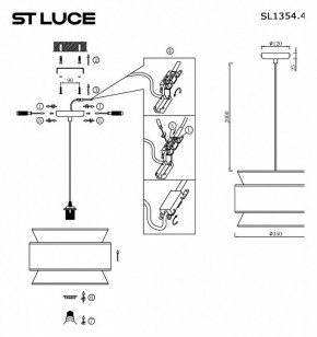 Подвесной светильник ST-Luce Jackie SL1354.403.01 в Приобье - priobie.mebel24.online | фото 4