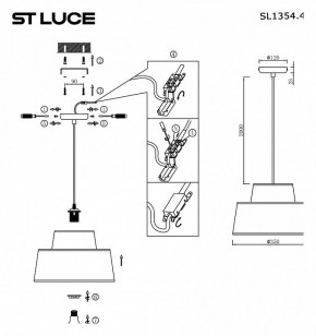 Подвесной светильник ST-Luce Jackie SL1354.423.01 в Приобье - priobie.mebel24.online | фото 4