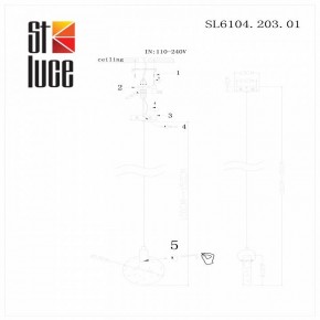 Подвесной светильник ST-Luce Montecelio SL6104.203.01 в Приобье - priobie.mebel24.online | фото 4