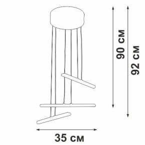 Подвесной светильник Vitaluce V3046 V3046-1/3S в Приобье - priobie.mebel24.online | фото 5