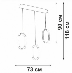 Подвесной светильник Vitaluce V3049 V3049-0/3S в Приобье - priobie.mebel24.online | фото 4