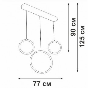 Подвесной светильник Vitaluce V3050 V3050-1/3S в Приобье - priobie.mebel24.online | фото 5