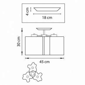 Потолочная люстра Lightstar Nubi 802037 в Приобье - priobie.mebel24.online | фото 2