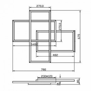 Потолочная люстра Maytoni Line MOD016CL-L80BK в Приобье - priobie.mebel24.online | фото 2