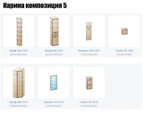 Прихожая Карина (модульная) в Приобье - priobie.mebel24.online | фото 2