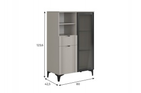 РИЧ Комод 2 со стеклом в Приобье - priobie.mebel24.online | фото 2