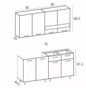 РИО-2 ЛДСП Кухонный гарнитур 1,6 м в Приобье - priobie.mebel24.online | фото 7