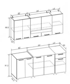 РИО-2 ЛДСП Кухонный гарнитур 1,8 м в Приобье - priobie.mebel24.online | фото 7