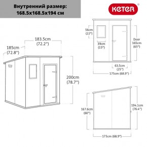 Сарай Манор Пентхаус 6x6 (MANOR PENT 6x6) в Приобье - priobie.mebel24.online | фото 3