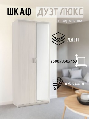Шкаф 2-х створчатый Дуэт Люкс с зеркалом в Приобье - priobie.mebel24.online | фото 5