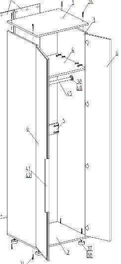 Шкаф 2-ств. для одежды "Лео" в Приобье - priobie.mebel24.online | фото 2