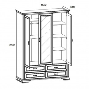 Шкаф 3D4S Z, MONAKO, цвет Сосна винтаж в Приобье - priobie.mebel24.online | фото