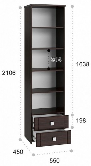 Шкаф для белья Изабель ИЗ-63К с зеркалом в Приобье - priobie.mebel24.online | фото 3