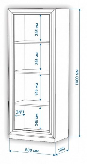 Шкаф для белья Нобиле ВтН-ФГД в Приобье - priobie.mebel24.online | фото 2