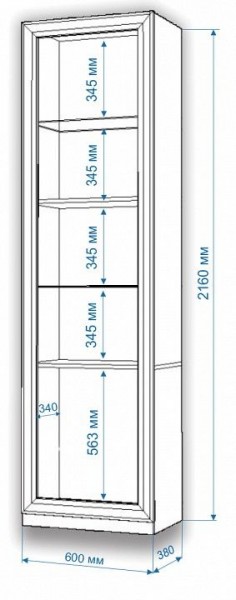 Шкаф для белья Нобиле ВтВ-ФГД-ФГК в Приобье - priobie.mebel24.online | фото 3