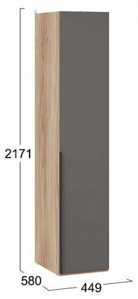 Шкаф для белья Порто СМ-393.07.001 в Приобье - priobie.mebel24.online | фото 3