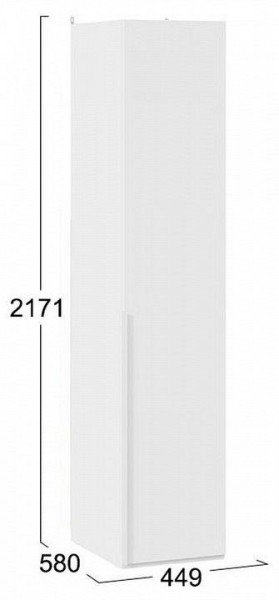 Шкаф для белья Порто СМ-393.07.001 в Приобье - priobie.mebel24.online | фото 4
