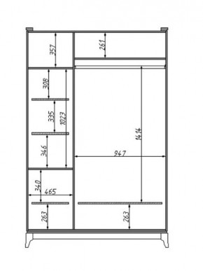 Шкаф для одежды Сабрина (ММ-302-01/03Б) в Приобье - priobie.mebel24.online | фото