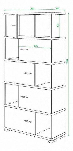 Шкаф комбинированный Домино СБ-30/5 в Приобье - priobie.mebel24.online | фото 3