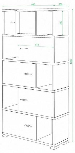 Шкаф комбинированный Домино СБ-30/5 в Приобье - priobie.mebel24.online | фото 2