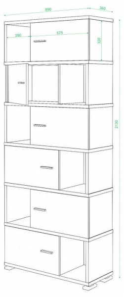 Шкаф комбинированный Домино СБ-30/6 в Приобье - priobie.mebel24.online | фото 2