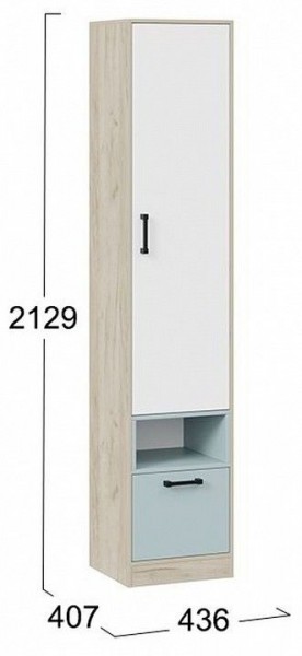 Шкаф комбинированный Оливер 401.002.000 в Приобье - priobie.mebel24.online | фото 3