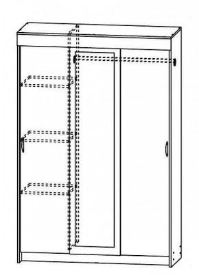 Шкаф-купе Бассо 1300 (Венге/Дуб белфорд) в Приобье - priobie.mebel24.online | фото 2