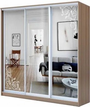 Шкаф-купе ХИТ 23-20/2-656 ОРНАМЕНТ в Приобье - priobie.mebel24.online | фото