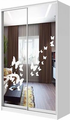 Шкаф-купе ХИТ 24-4-15-66 БАБОЧКИ в Приобье - priobie.mebel24.online | фото
