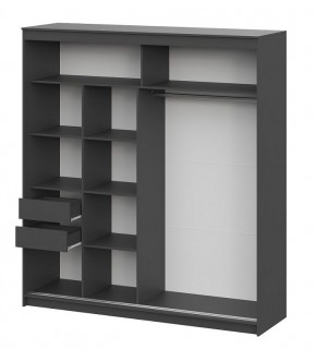 Шкаф-купе ШКП 3 МАКС (2000) Графит серый в Приобье - priobie.mebel24.online | фото 3